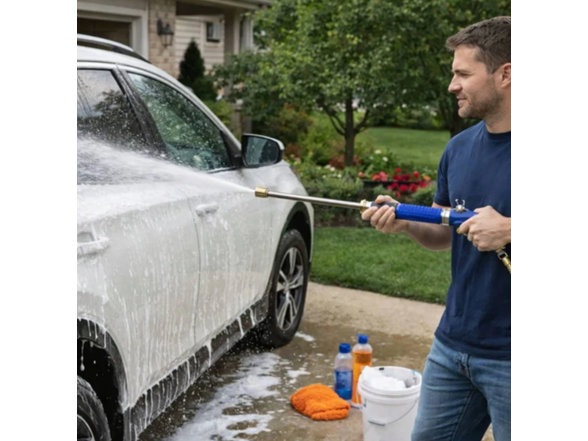 17.7" High-Pressure Water Gun Hose Nozzle