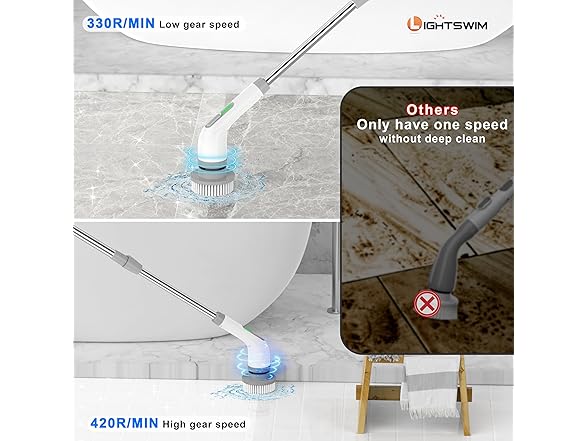 Electric Spin Scrubber, Upgrade 7 in 1