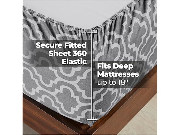 Superior Printed 100% Brushed Cotton Flannel Sheet Set