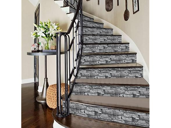 Nukofal Nukofal Grey Brick Wallpaper Peel and S