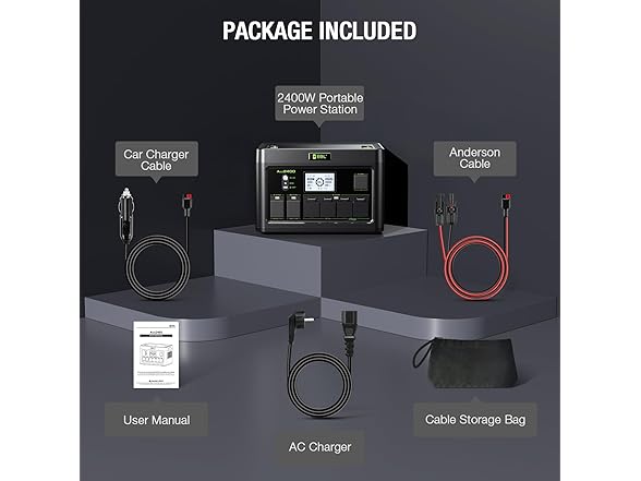 EBL 2400W Portable Power Station LiFePO4 Battery,