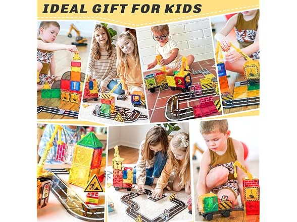 Coodoo Magnetic Tiles Road Set