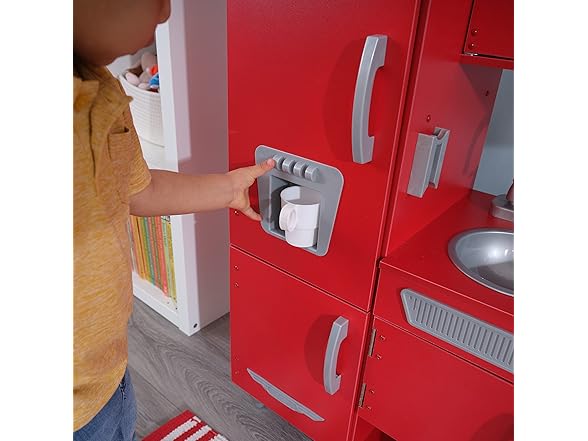 KidKraft Red Vintage Wooden Play Kitchen