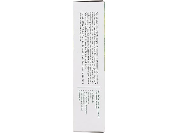 Jason Simply Coconut Toothpaste Coconut Mint 4.2oz