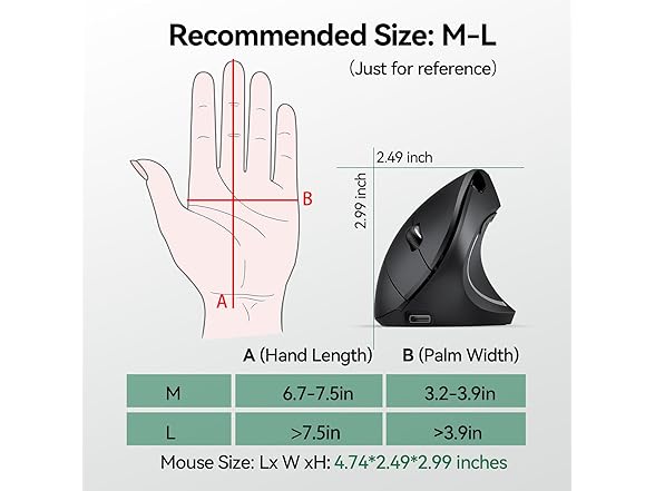TECKNET Ergonomic Mouse