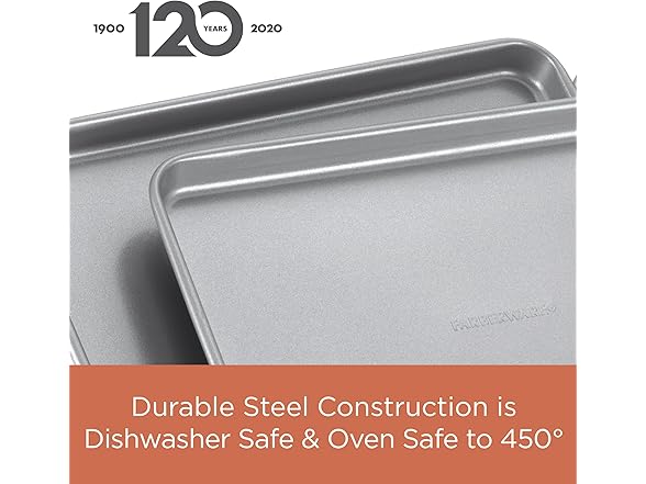 Farberware Bakeware Steel Nonstick Toaster Oven Pan Set