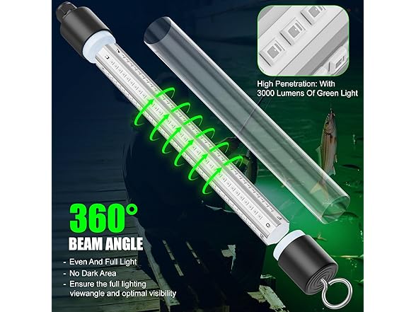 Uniqwamo Underwater Fishing Light