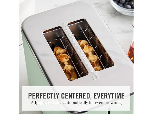 Martha Stewart 2-Slice Toaster Honeydew
