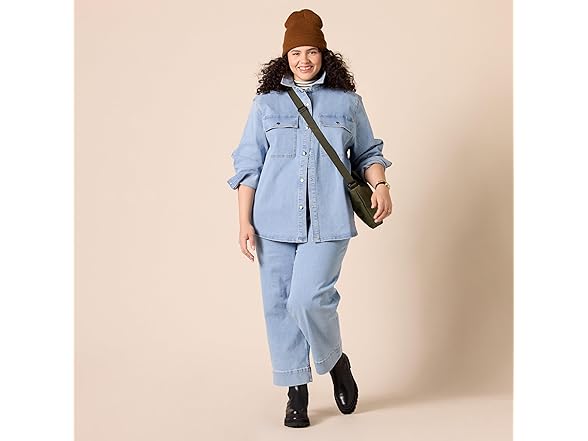 AE Womens OversizedFit Denim Shirt Jkt