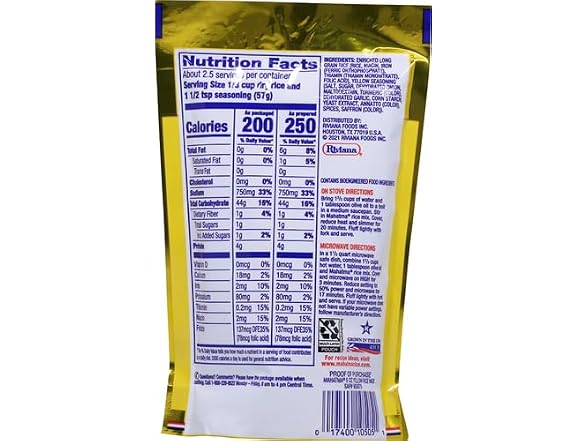 Mahatma Yellow Seasonings & Long Grain Rice