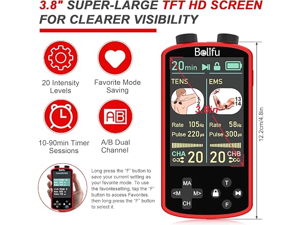 Belifu NS607022 tens unit