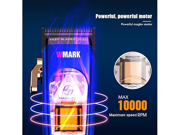 Professional Hair Clippers for Men, Blue