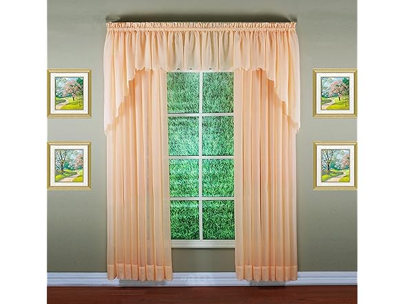 Today's Curtain Emelia Original Voile Valance 14"
