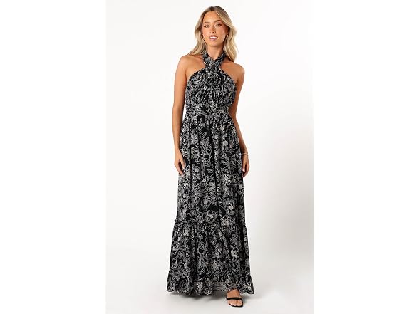 Petal & Pup (XS) Lennon Halterneck Maxi Dress