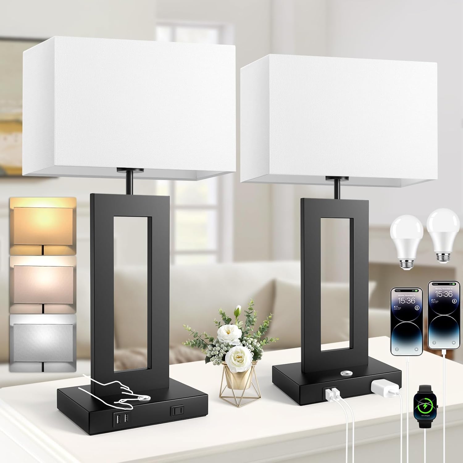Kondras Modern Table Lamps, Your Choice - Gallery 12