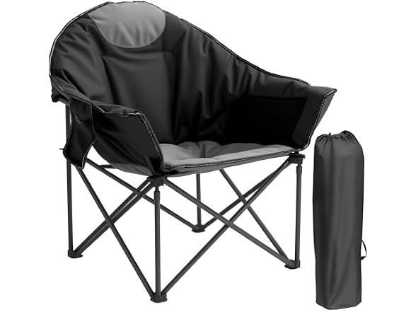 CROS Oversized XL Padded Camping Chair 500 LBS