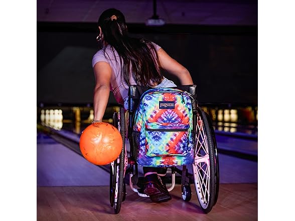 JanSport Central Adaptive Backpack, Red/Multi Hippie Days