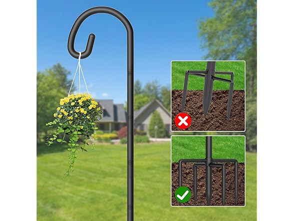 Gientan Shepherds Hooks for Outdoor