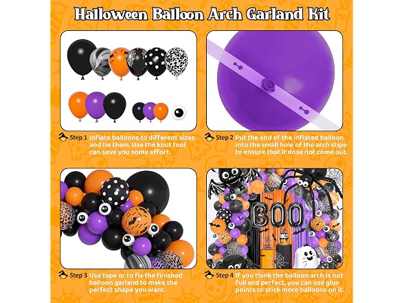 Ouddy Life 178Pcs Halloween Balloons
