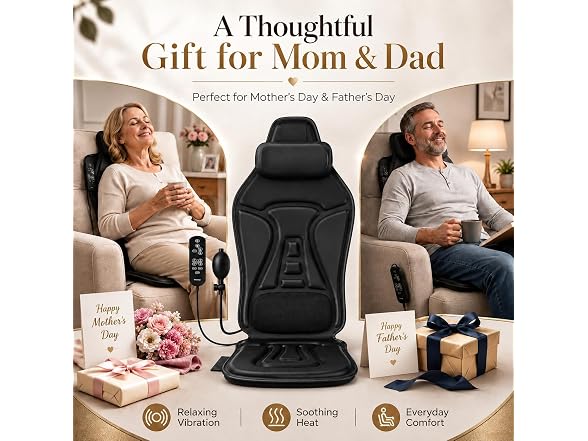 comrelax Heat & Cool Chair Massager Pad