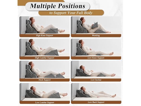 Axelrod 6-Pc Orthopedic Bed Wedge Set