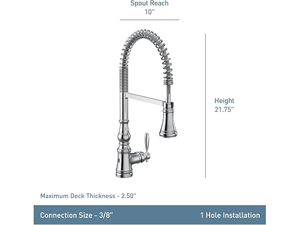 Moen Weymouth Nickel Motionsense Touchless Kitchen Faucet