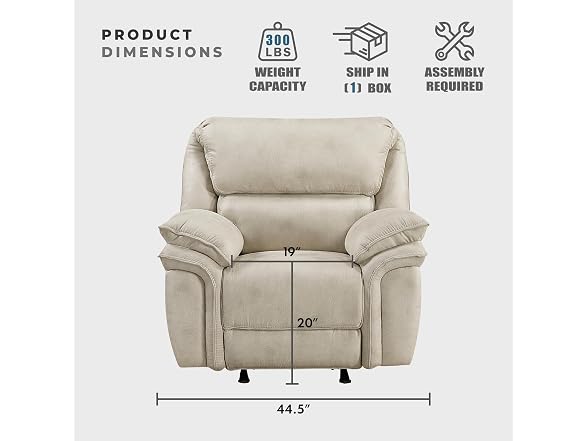 Lexicon Rocker Reclining Chair Sand