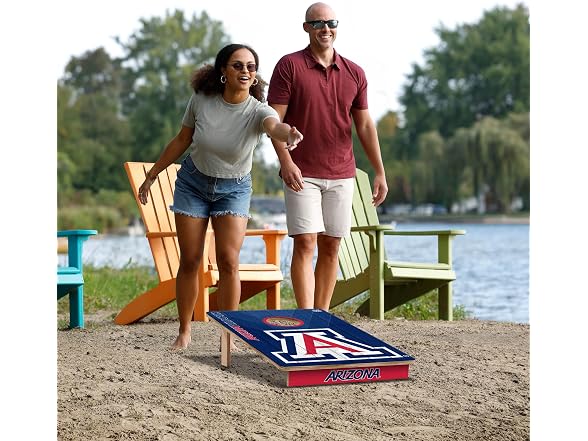 YouTheFan NCAA 2' x 3' Wood Cornhole Set
