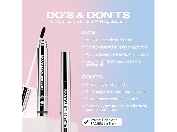 Sacheu Lip Liner Stay-N Peel Off Lip Stain