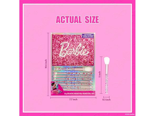 Barbie 35 Well Eyeshadow Palette and 8 Brushes