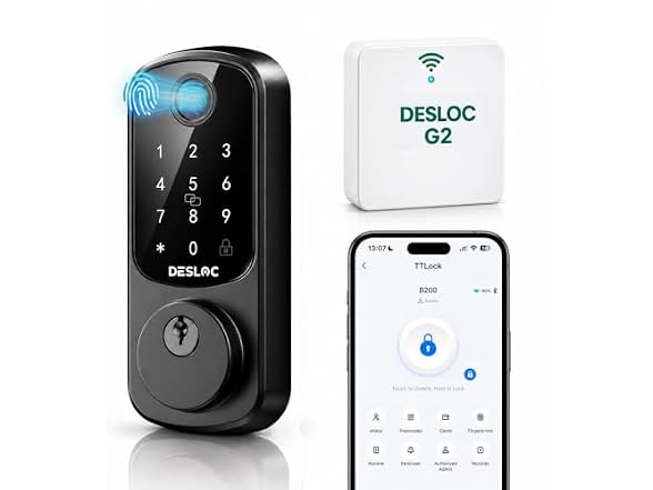 DESLOC WiFi Fingerprint Smart Door Lock