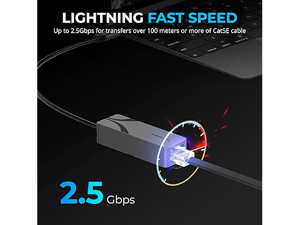 SABRENT USB-C to 2.5Gbps Ethernet Adapter