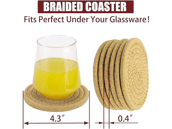 Casaphoria Cotton Woven Coasters