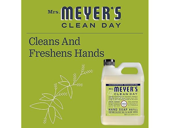Mrs Meyer's Lemon Verbena Refill, 33oz