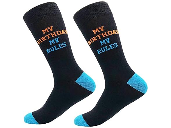 KoolHour Mens Birthday Gift Socks, KoolHour Crazy
