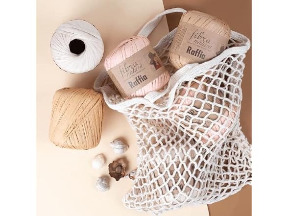 Fibra Natura Raffia Yarn, %100 Cellulose