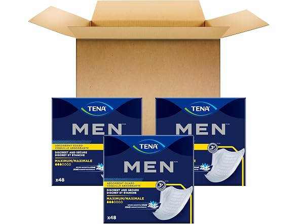 TENA | Men Maximum Guards 144 ct