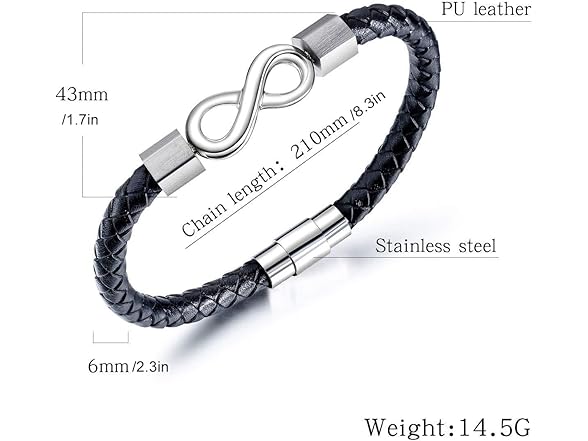 DIOWUS To My Man Infinity Bracelet