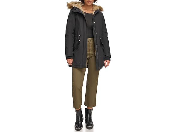 Levis Womens Lined Hooded Parka Jacket