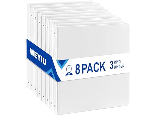 WEYIU 1 inch 3-Ring Binder