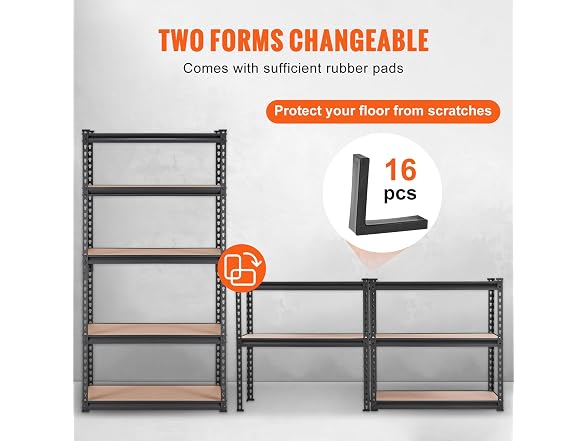 Storage Shelving Unit, 5-Tier Adjustable x60