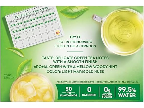 Lipton Decaffeinated Green Tea Bags