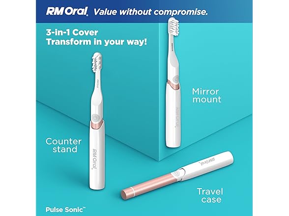 RM Oral RM Oral Pulse Sonic Powered Toothbrush w