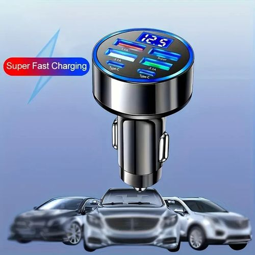 2-pk 6-in-1 Port Adapter Car Charger - Gallery 7
