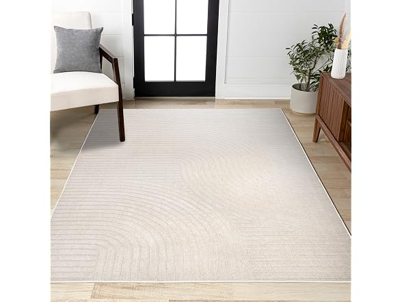 JONATHAN Y Hallie Outdoor Rug 3x5 Ivory
