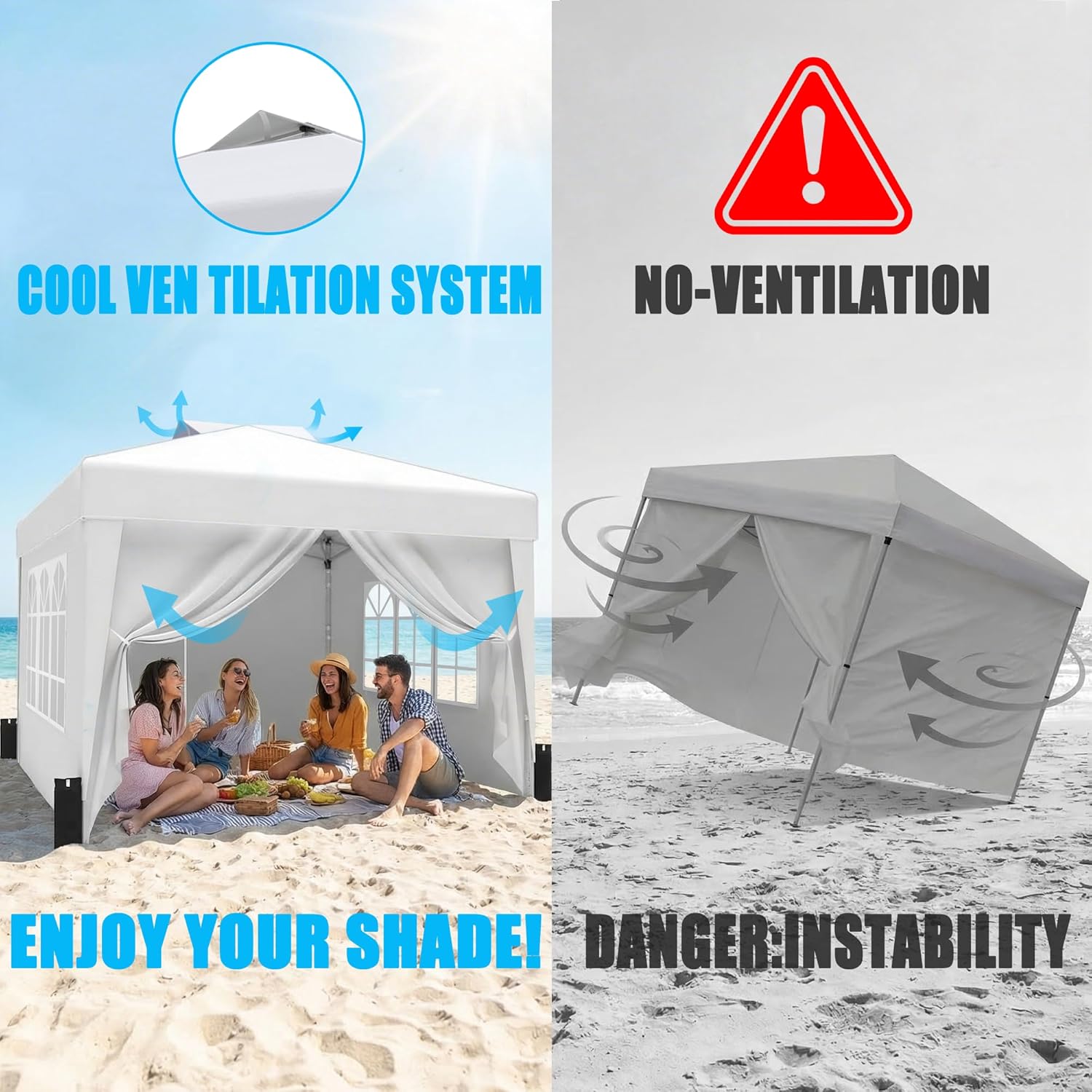 SANWAY 10x10 Pop Up Canopy Tent - Gallery 9