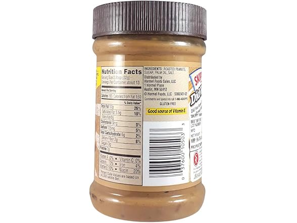 Skippy Natural Chunky Peanut Butter, 15oz