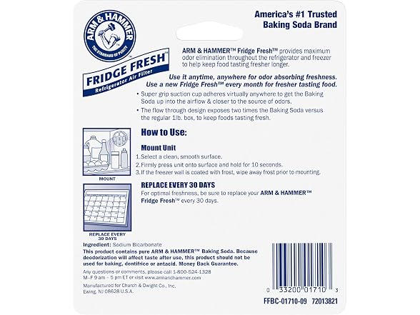 ARM and HAMMER Baking Soda Fridge Air Filter