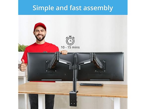 Halter Double Monitor Stand for Desk