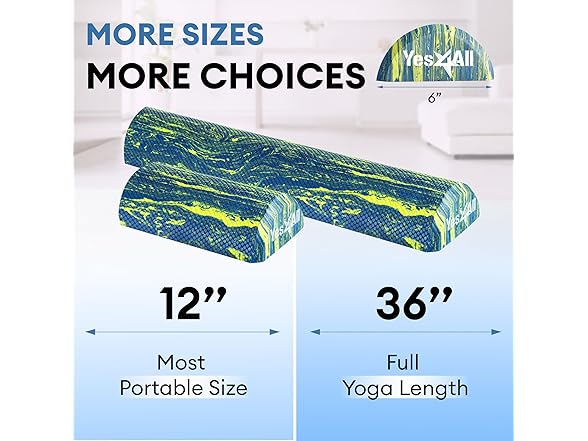 Yes4All EVA Firm Foam Roller 36 inches